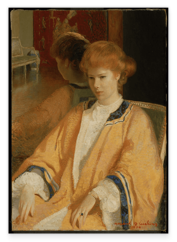 Howard Cushing - Rothaariges Mädchen am Spiegel