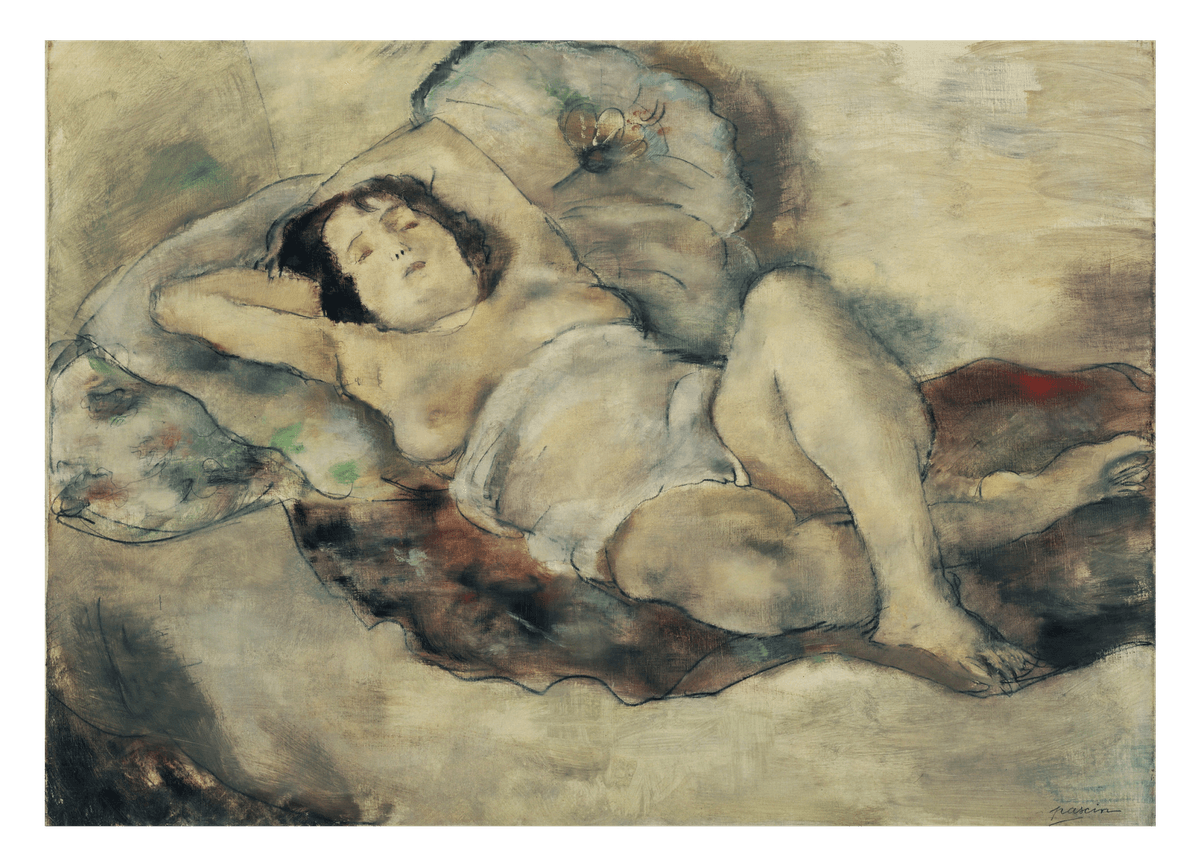 Jules Pascin - Liegender Akt