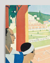 After Hover: Pierre Fix-Masseau - Art Deco advertising poster - Tennis match in Monte Carlo