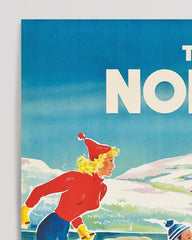 After Hover: Pierre Fix-Masseau - Art Deco advertising poster - Winter sports in Scandinavia