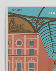 After Hover: Pierre Fix-Masseau - Art Deco advertising poster - Pigeons at the train station