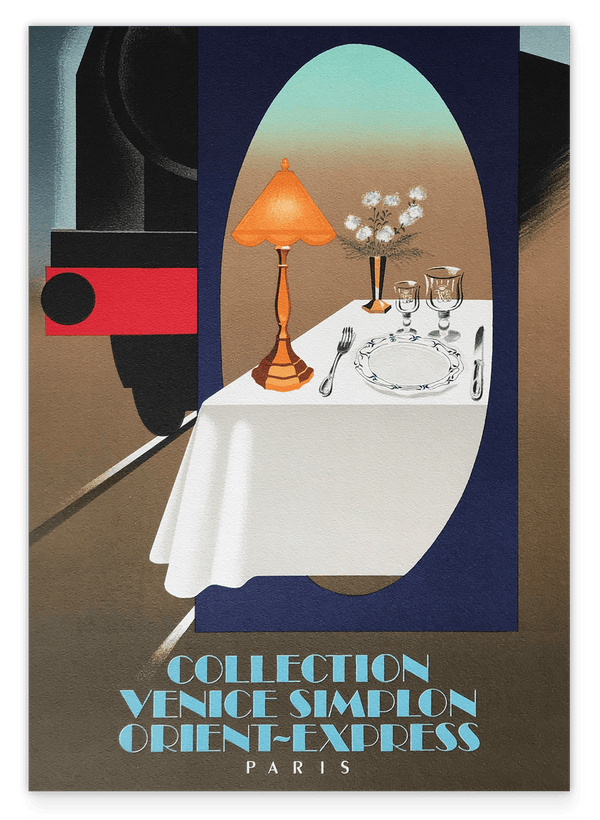Pierre Fix-Masseau - Art Deco advertising poster - Venice Simplon Orient-Express
