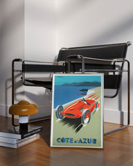 After Hover: Pierre Fix-Masseau - Art Deco advertising poster - Racing on the French Riviera
