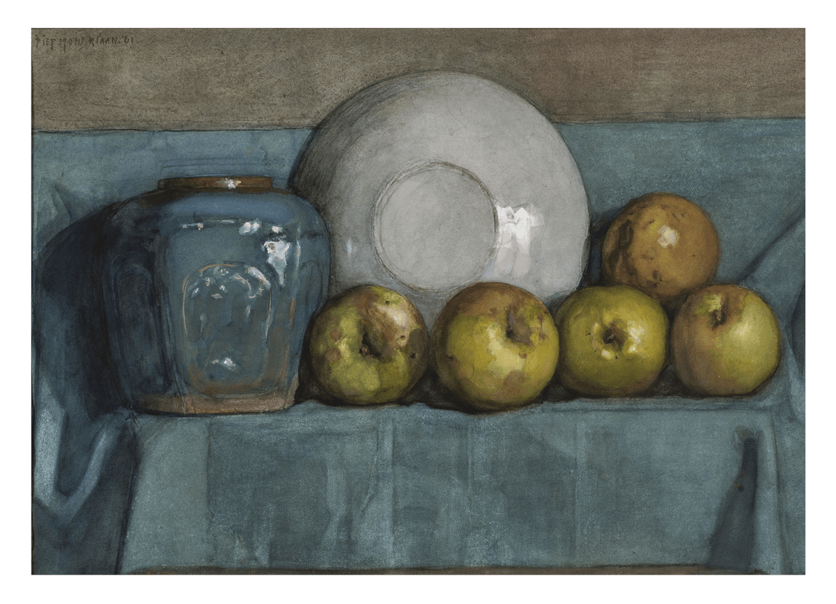 Piet Mondrian - Still life in muted colors