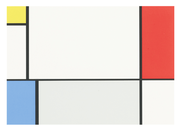 Piet Mondrian - Geometrischer Kunstdruck im Querformat