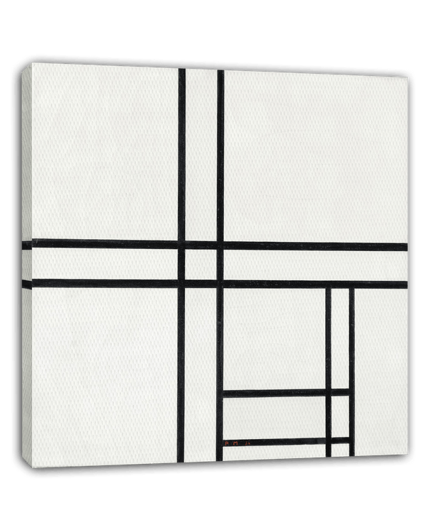 Piet Mondrian - Schwarz-Weiße Geometrie