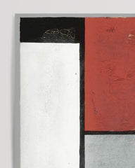 After Hover: Piet Mondrian - Composition in Red and Grey in Portrait Format