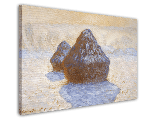 Claude Monet - Heuschober Schneeeffekt
