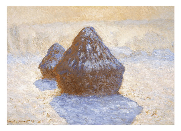 Claude Monet - Heuschober Schneeeffekt