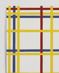 After Hover: Piet Mondrian - Geometric composition with yellow stripes