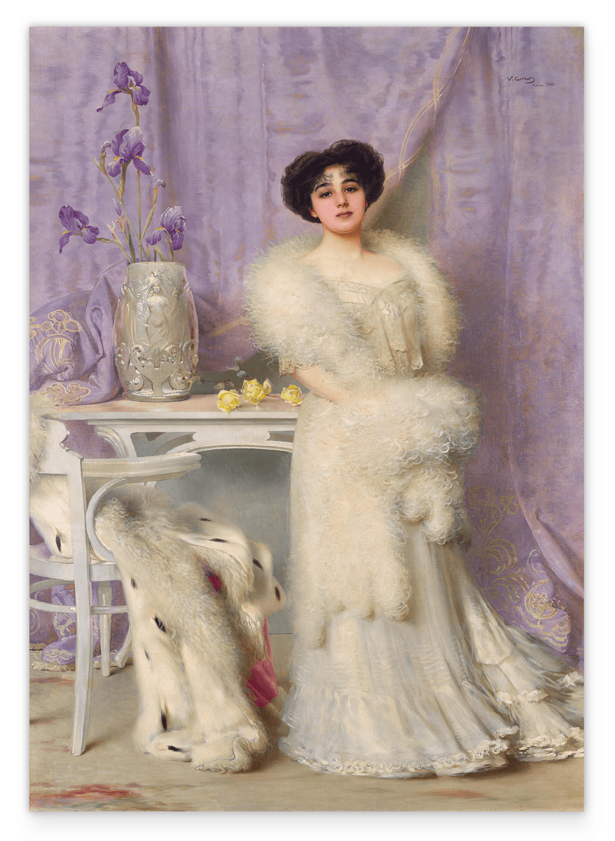Vittorio Matteo Corcos - Noble Lady in Expensive Clothing