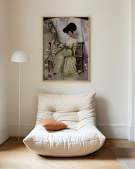 After Hover: Vittorio Matteo Corcos - Seated Lady in a Silk Dress