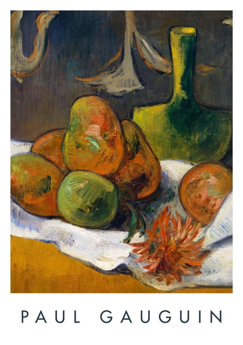 Set of 3 posters: Still lifes by Paul Gauguin