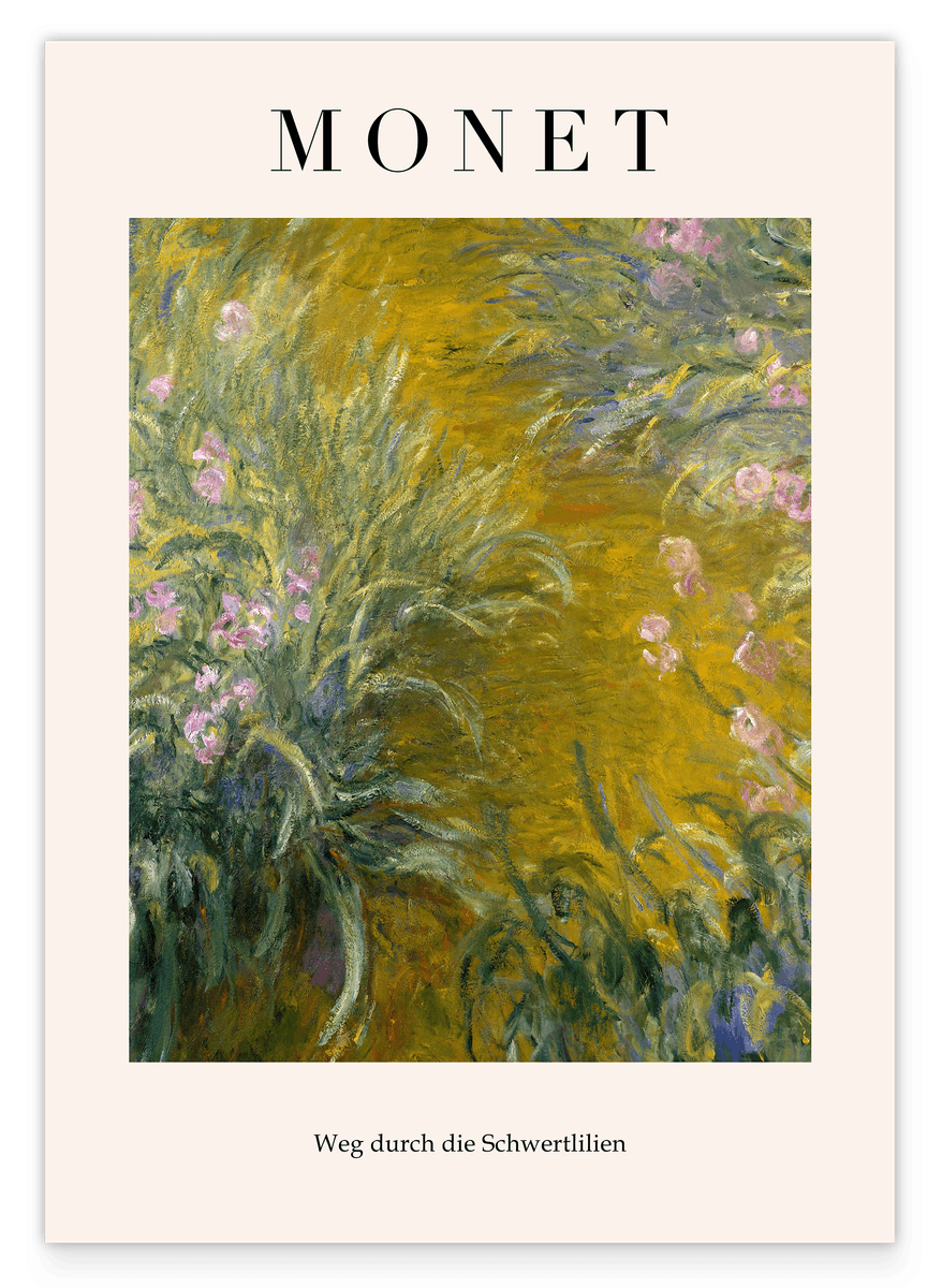 Claude Monet - Museum Poster: Path Through the Irises