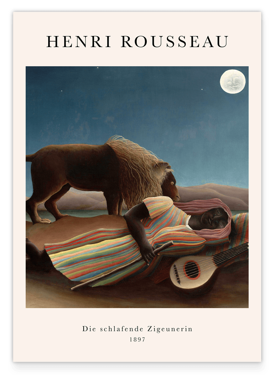 Henri Rousseau - Museum poster La Bohémienne endormie
