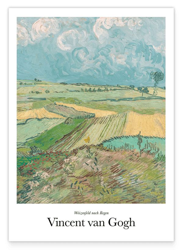 Vincent van Gogh - Museum-Poster Weizenfeld nach Regen