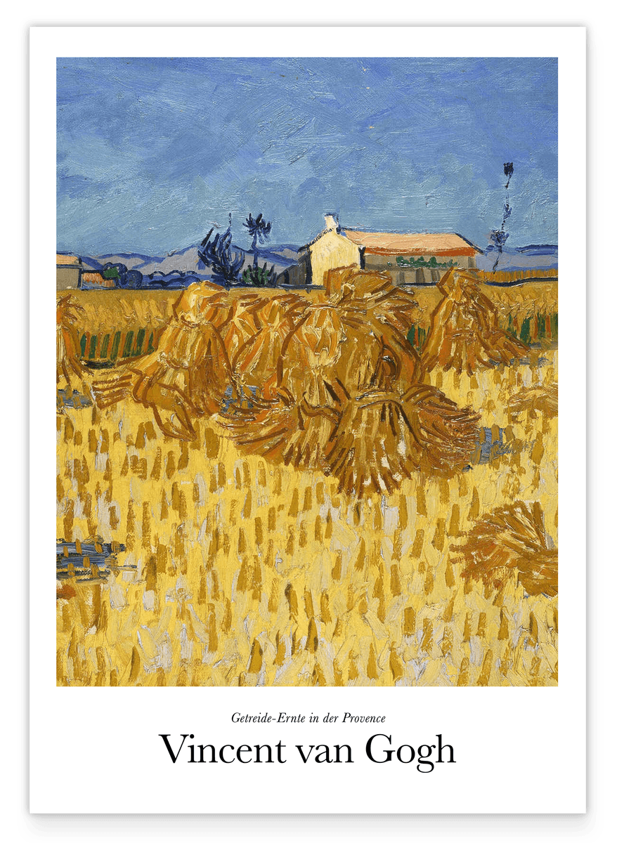 Vincent van Gogh - Museum-Poster Getreide-Ernte in der Provence
