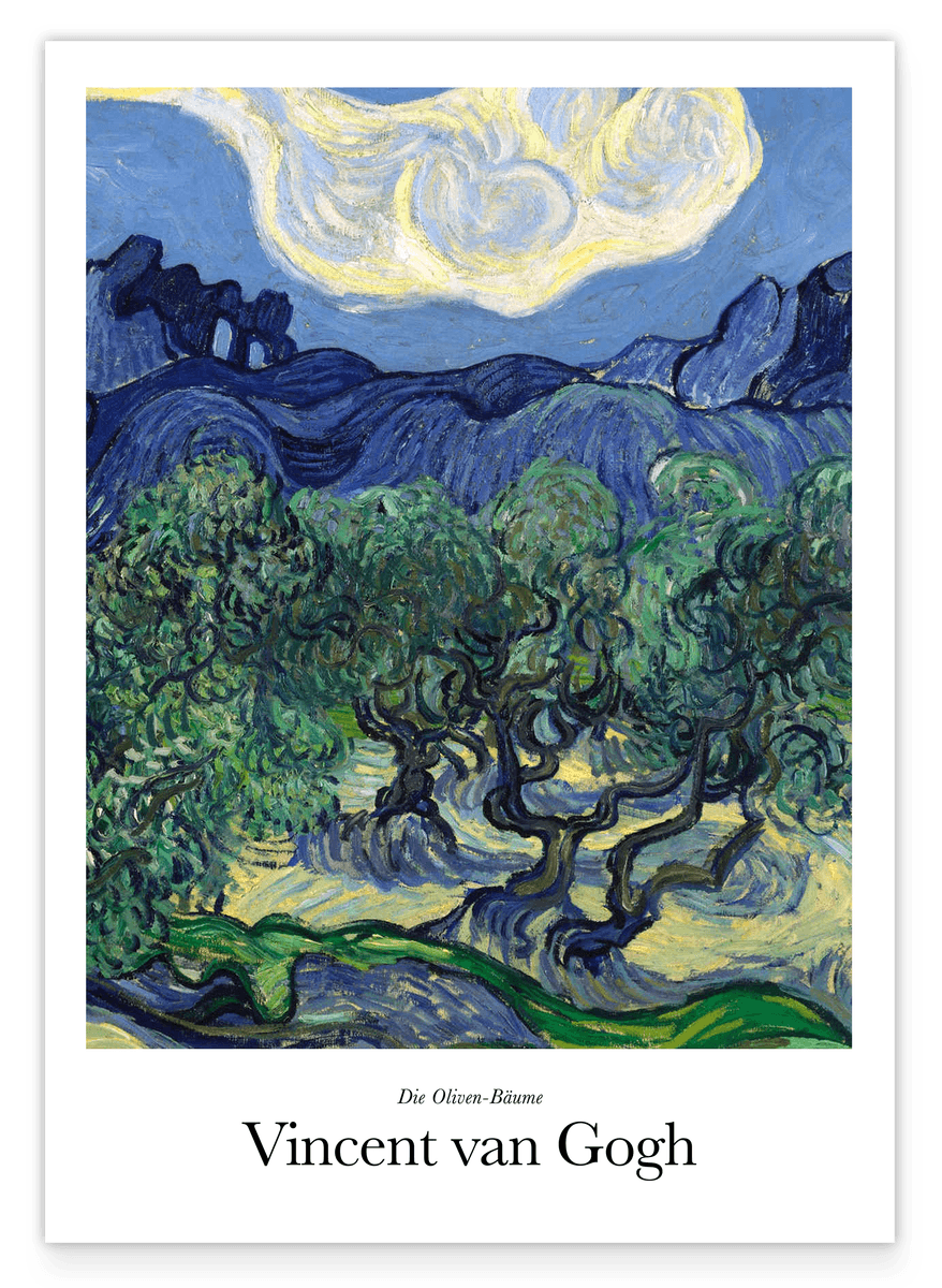 Vincent van Gogh - Museum-Poster Die Oliven-Bäume