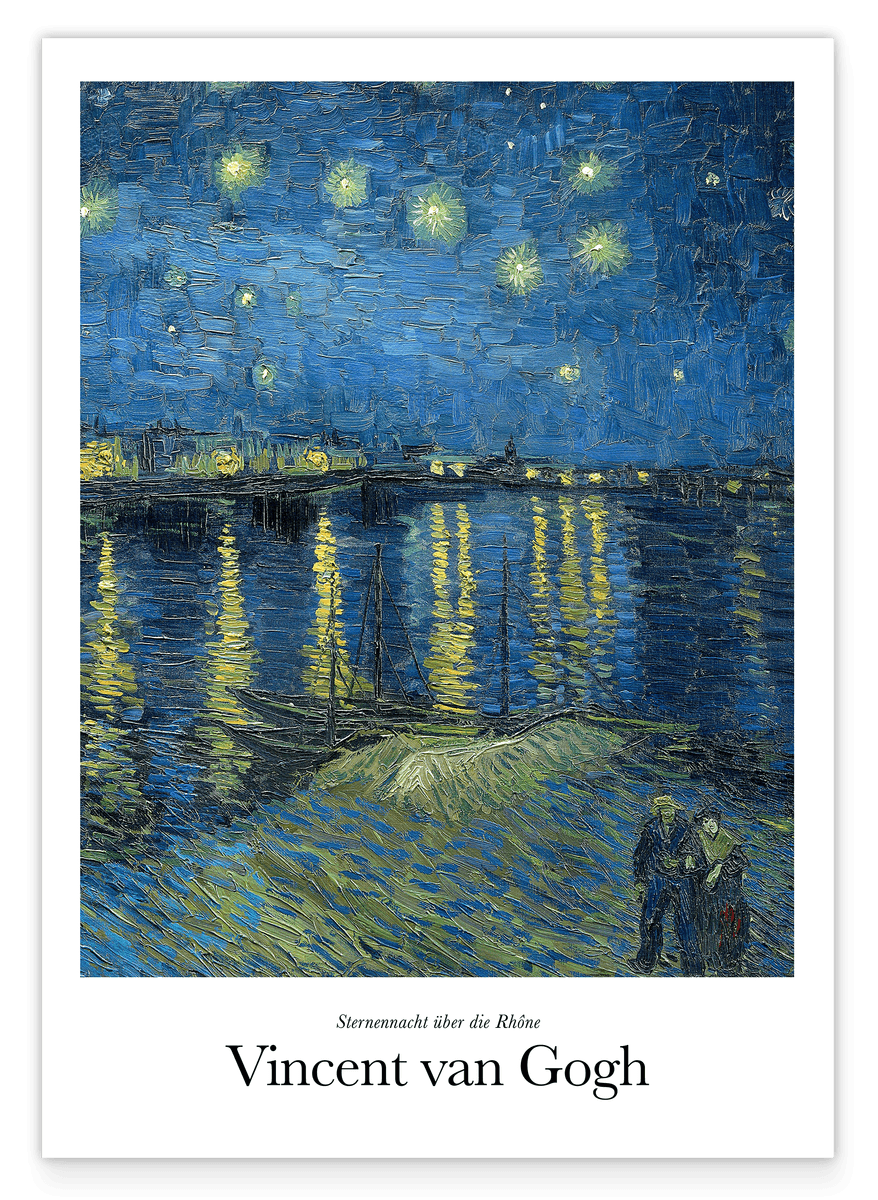 Vincent van Gogh - Museum Poster Starry Night over the Rhône