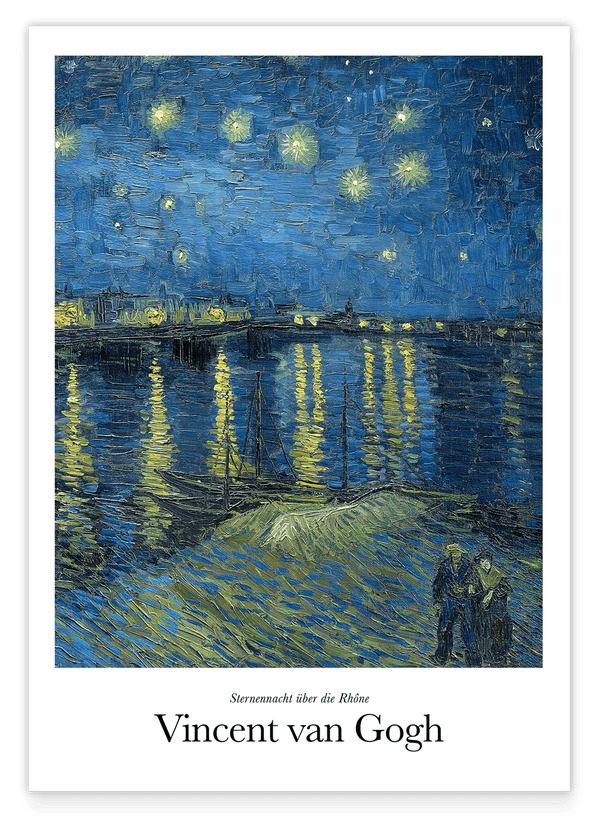 Vincent van Gogh - Museum-Poster Sternennacht über der Rhône