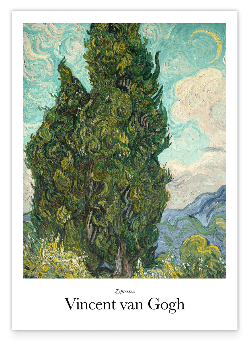 Vincent van Gogh - Museum Poster Cypresses