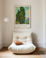 After Hover: Vincent van Gogh - Museum-Poster Zypressen