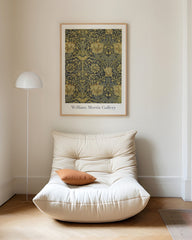 After Hover: William Morris Hunting - Museum Poster Rose Pattern