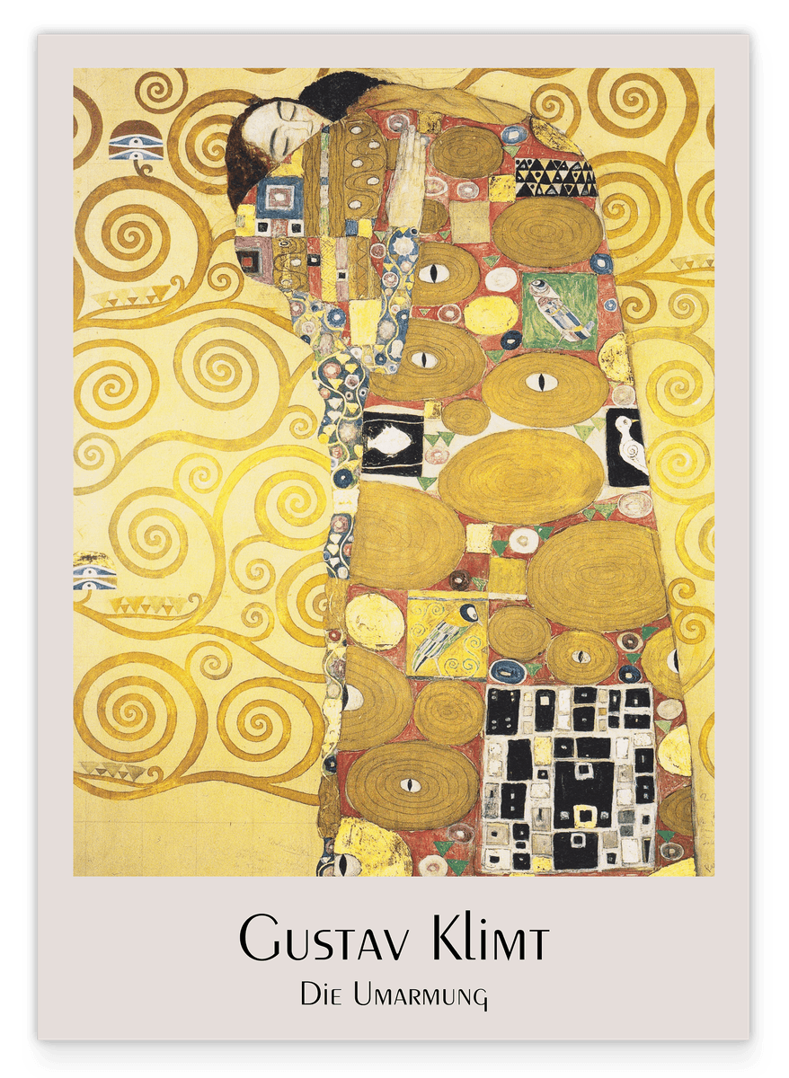Gustav Klimt - Museum-Poster Die Umarmung