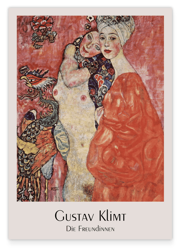 Gustav Klimt - Museum-Poster Die Freundinnen