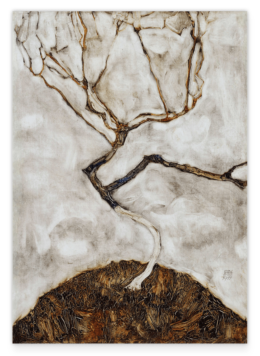 Egon Schiele - Kleiner Baum im Spätherbst