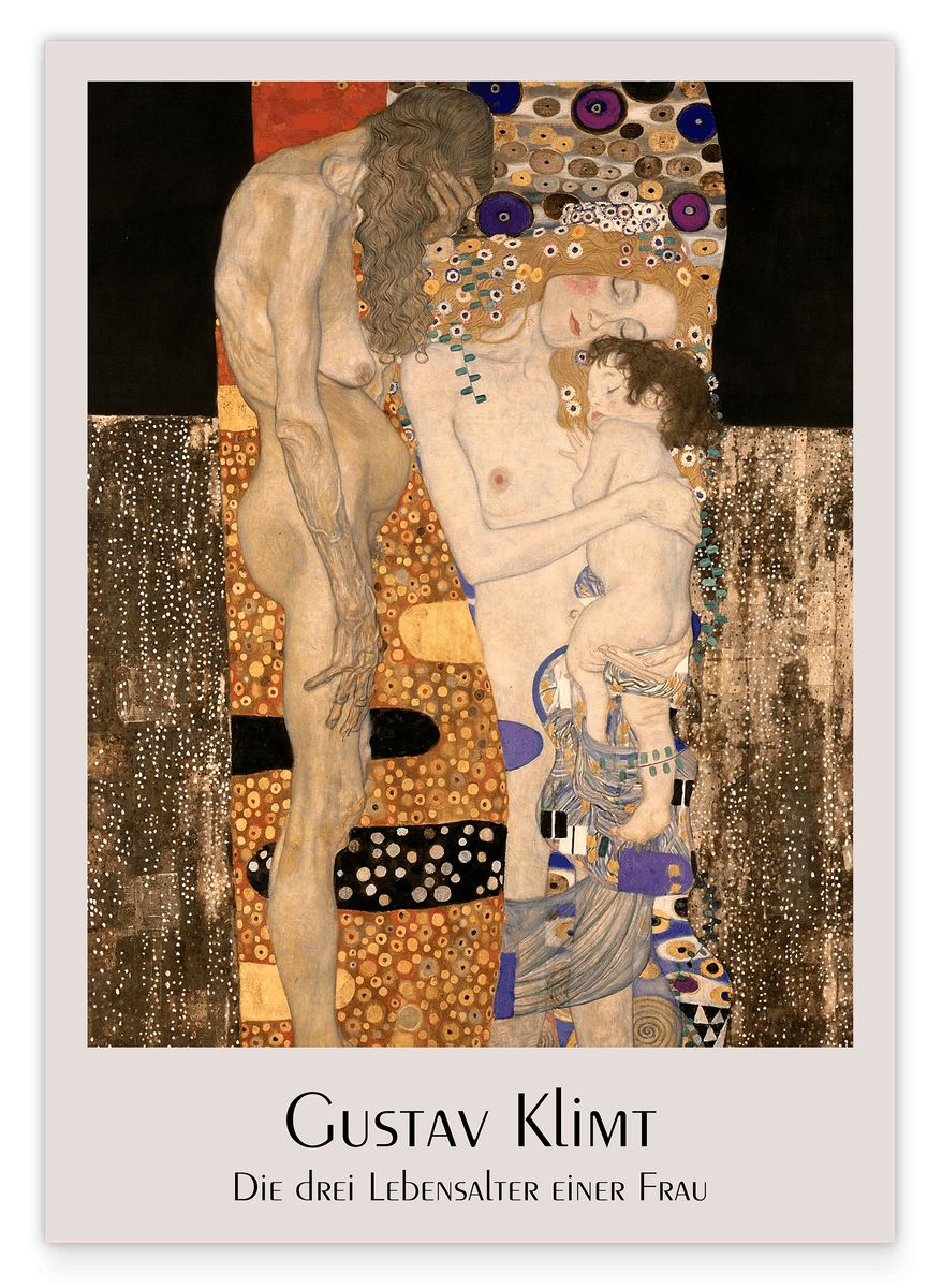 Gustav Klimt - Museum Poster The Three Ages of a Woman II