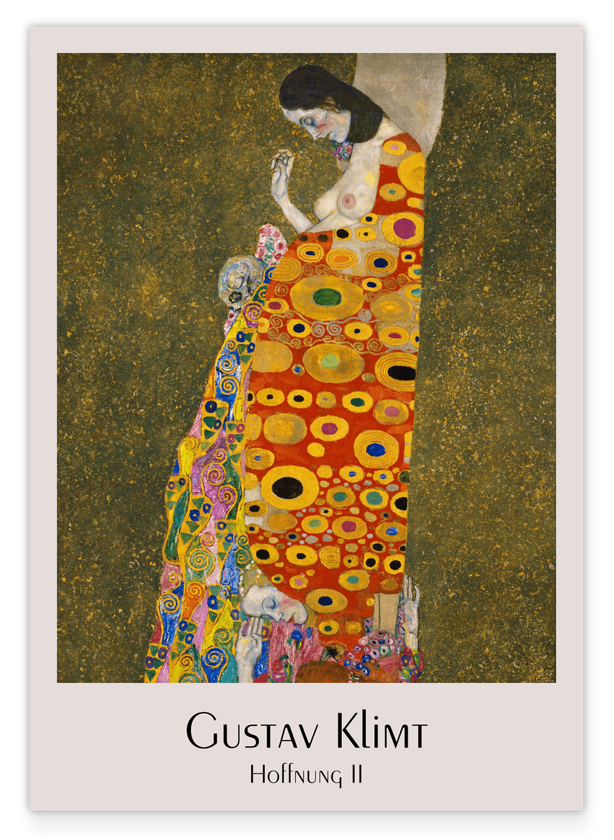 Gustav Klimt - Museum-Poster Hoffnung II