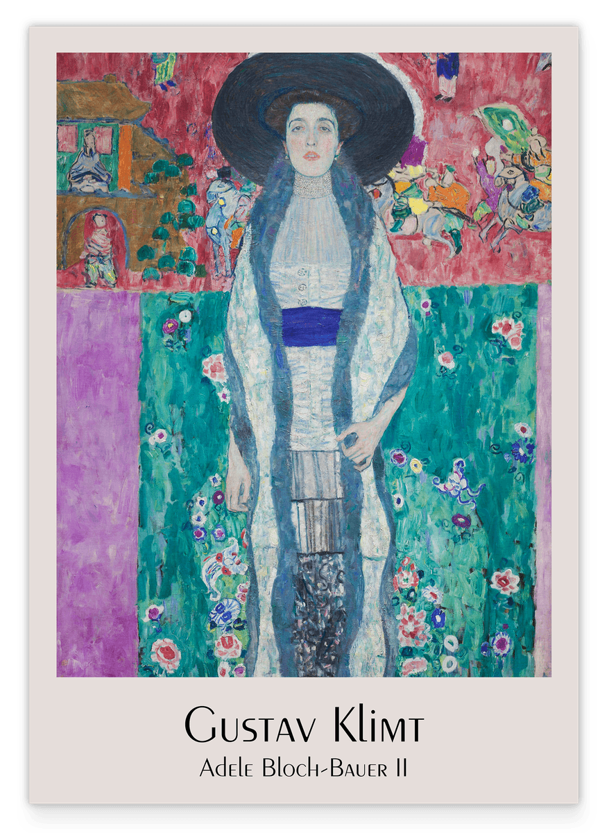 Gustav Klimt - Museum Poster Adele Bloch-Bauer II