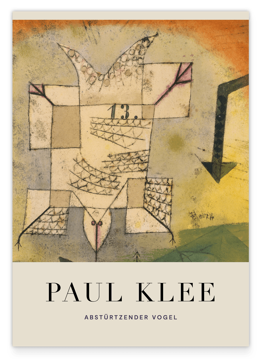Paul Klee - Museum-Poster Abstürzender Vogel