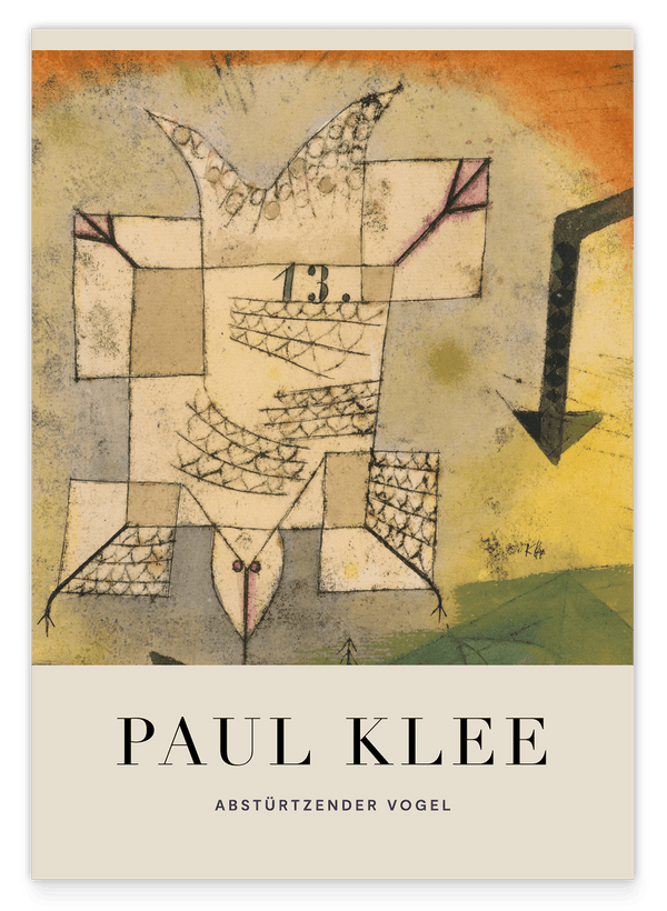 Paul Klee - Museum-Poster Abstürzender Vogel