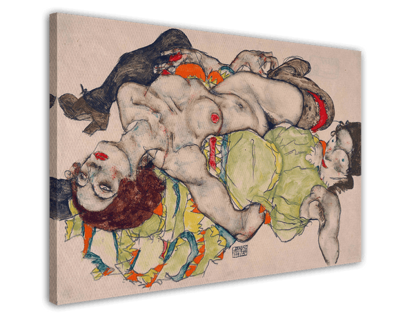 Egon Schiele - Sich liebende Frauen