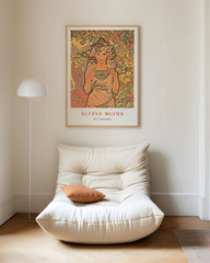 After Hover: Alfons Mucha - Museum Poster Woman with Flowers II