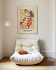 After Hover: Egon Schiele - Museum Poster I Two Embracing Women