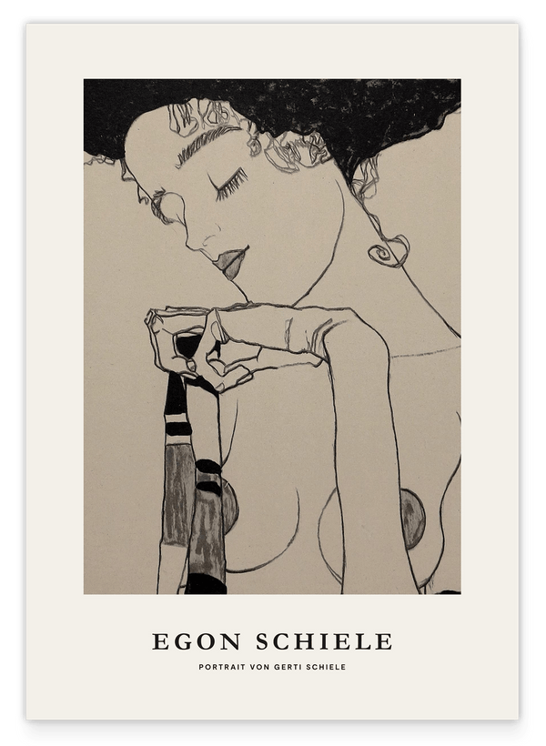 Egon Schiele - Museum-Poster I Portrait von Gerti Schiele