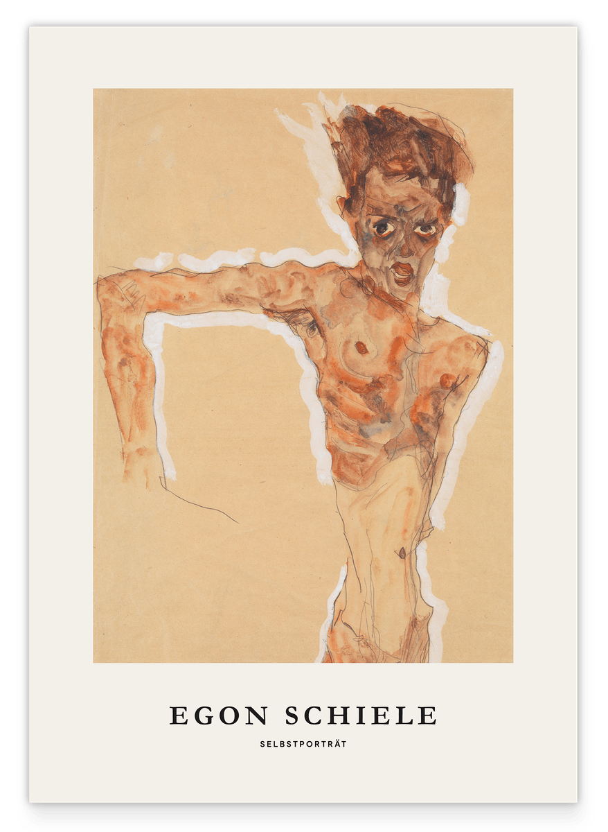 Egon Schiele - Museum-Poster I Selbstportät