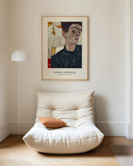 After Hover: Egon Schiele - Museum Poster I Self-Portrait with Physalis