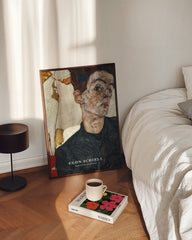 After Hover: Egon Schiele - Museum Poster II Self-Portrait with Physalis