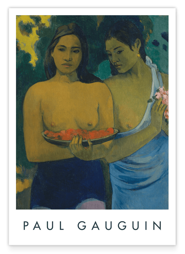 Paul Gauguin - Museum-Poster Zwei tahitische Frauen