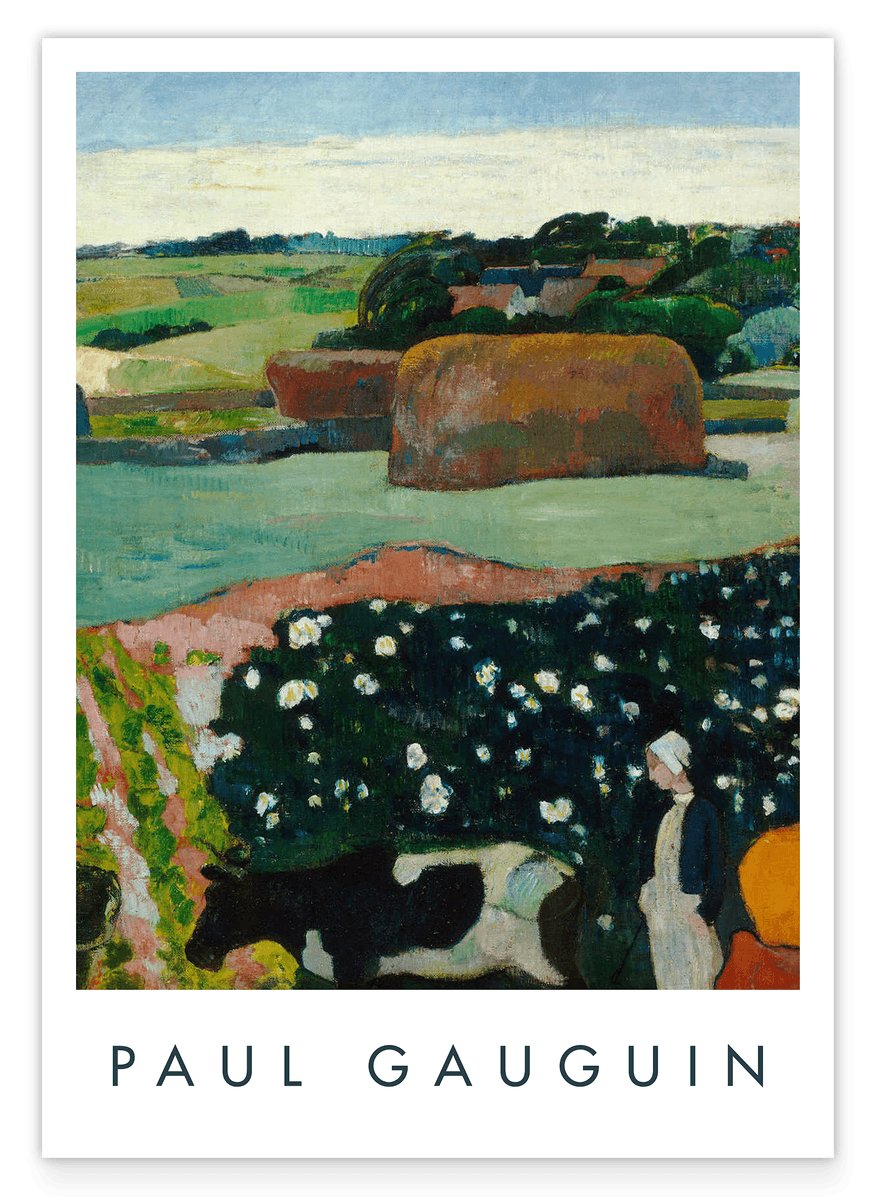 Paul Gauguin - Museum-Poster Heuhaufen in der Bretagne