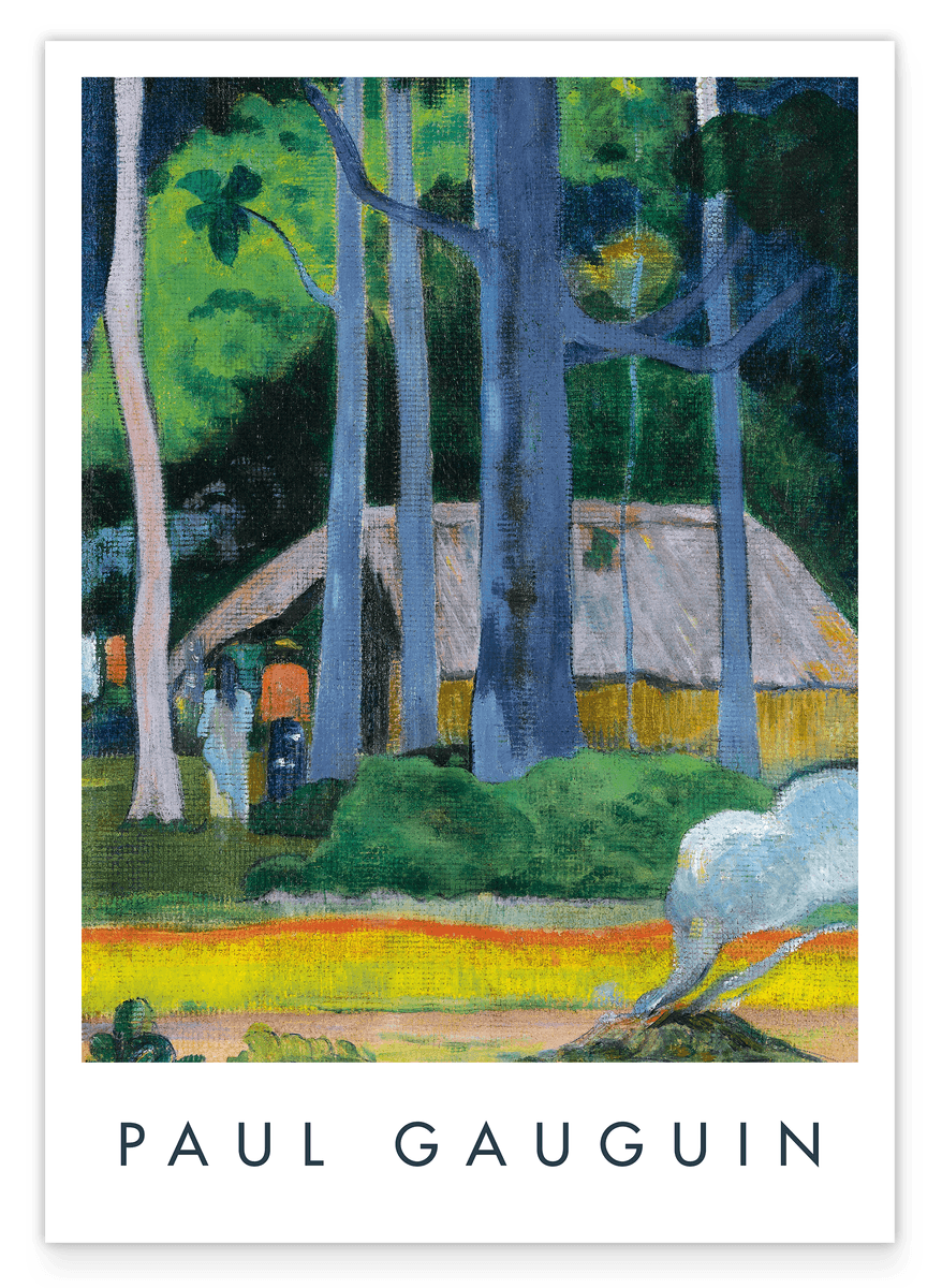 Paul Gauguin - Museum poster Cabane sous les Arbres