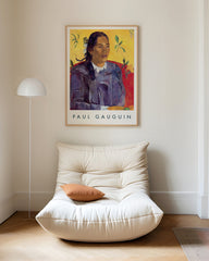 After Hover: Paul Gauguin - Museum Poster Woman with Flower