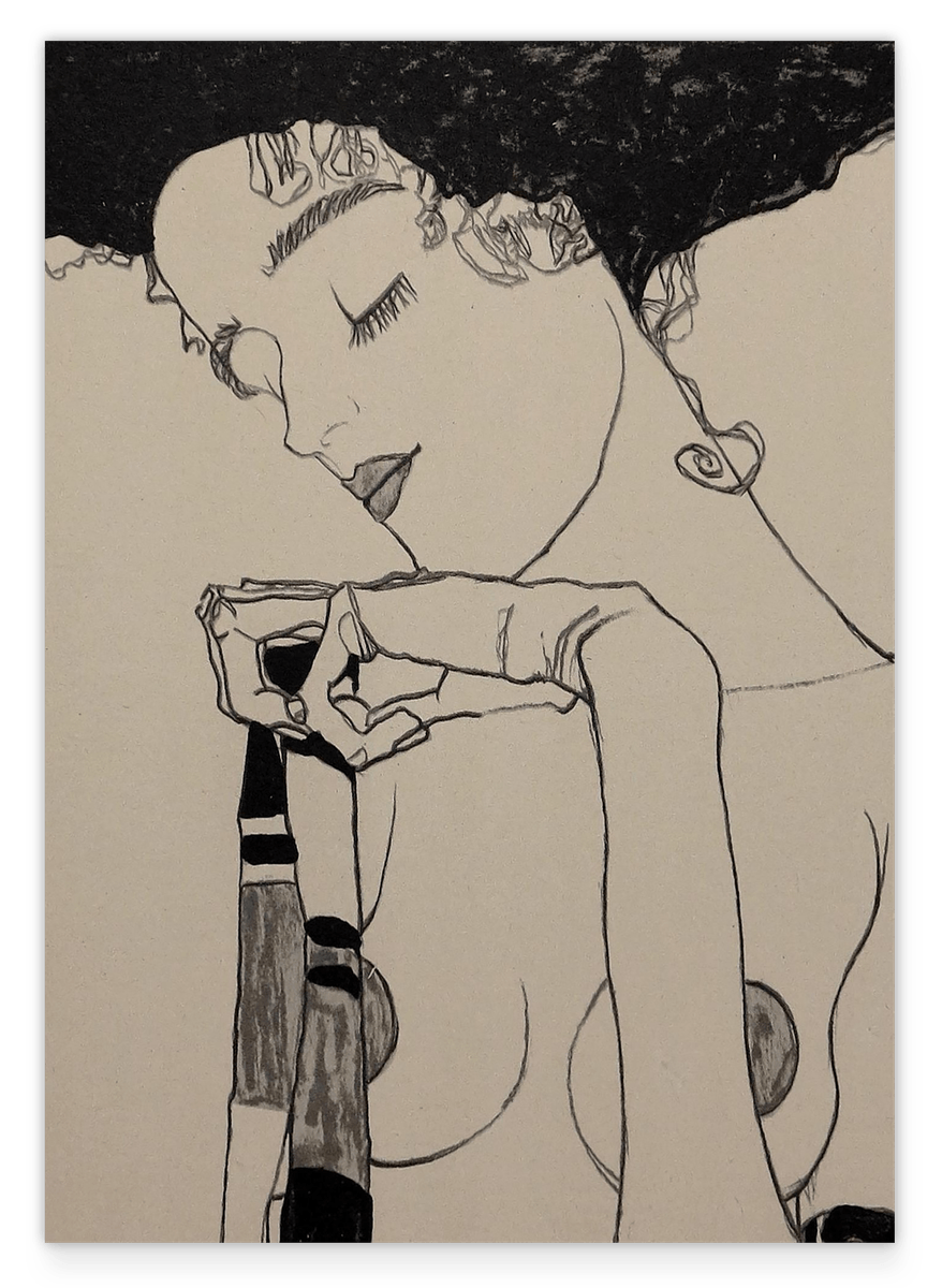 Egon Schiele - Portrait von Gerti Schiele