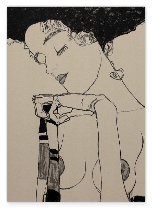 Egon Schiele - Portrait von Gerti Schiele