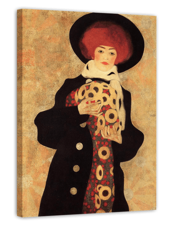 Egon Schiele - Frau mit schwarzem Hut