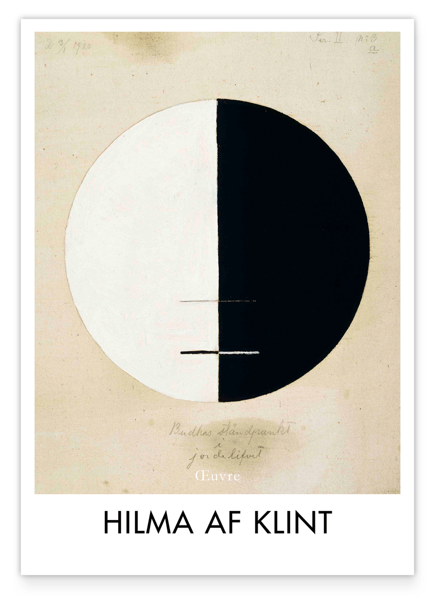 Hilma af Klint - Museum-Poster II Buddha's Standpunkt im irdischen Leben, Nr. 3a